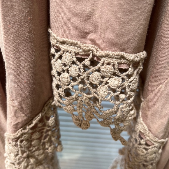 POL Tan Asymmetrical Tie Front Tunic - Picture 6 of 6